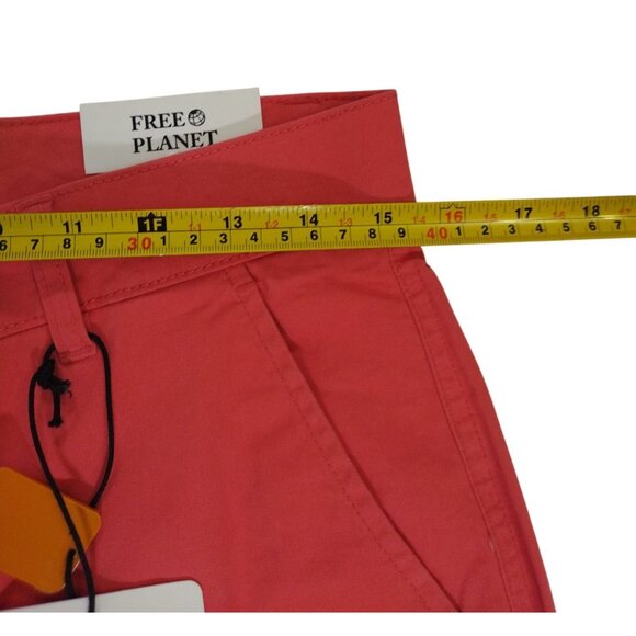 Mens Free Planet Coral Chino Shorts Size 28 Cotton/Spandex Blend, NWT. - Picture 5 of 6